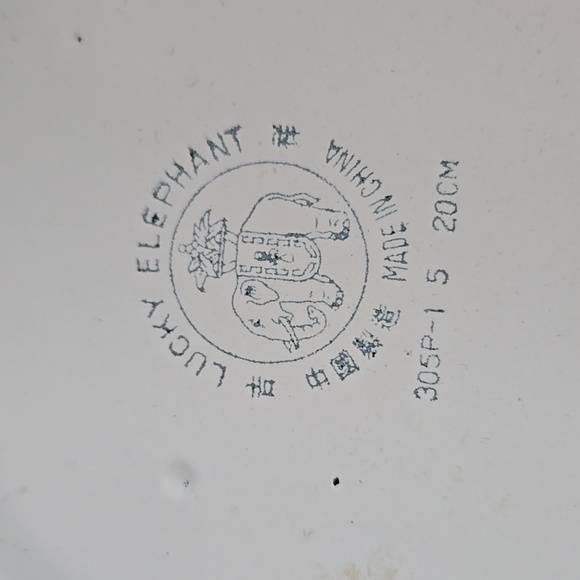 1950s Enamel Fruit Bowl Kitchen Decor Floral 50s Lucky Elephant - Picture 10 of 12